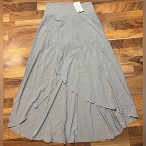 Halara Breezeful™ UltraSculpt Maxi Skirt Gray Size Small NWT